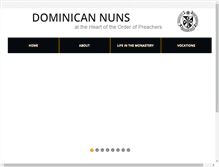 Tablet Screenshot of dominicannuns.org